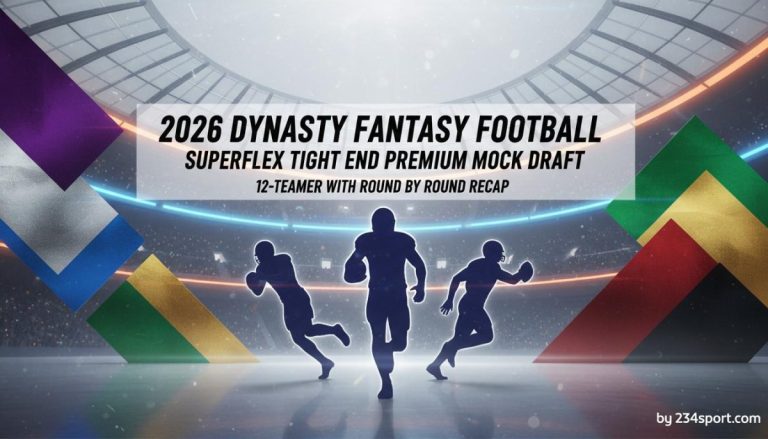 2026 Dynasty Fantasy Football Superflex Tight End Premium Mock Draft: 12-teamer with round by round recap