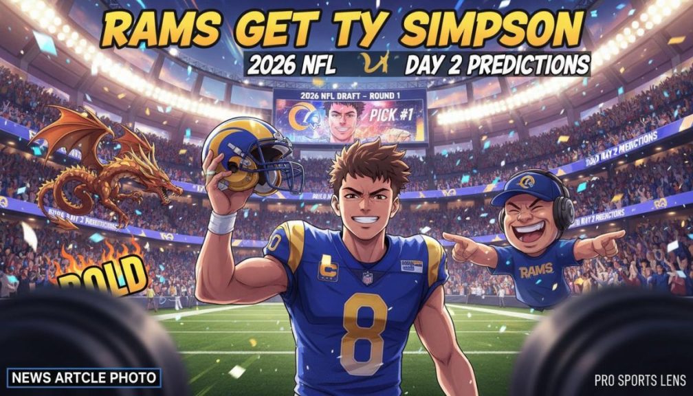 Rams Draft Simpson R1; 2026 Day 2 Bold Predictions