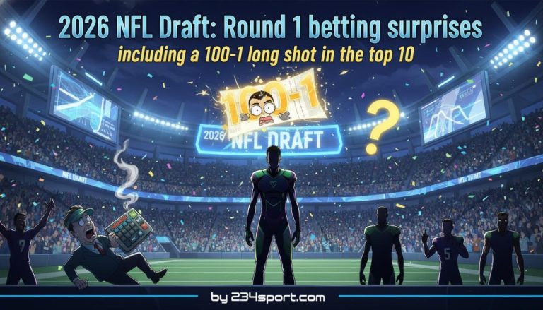 2026 NFL Draft: Round 1 betting surprises, including a 100-1 long shot in the top 10