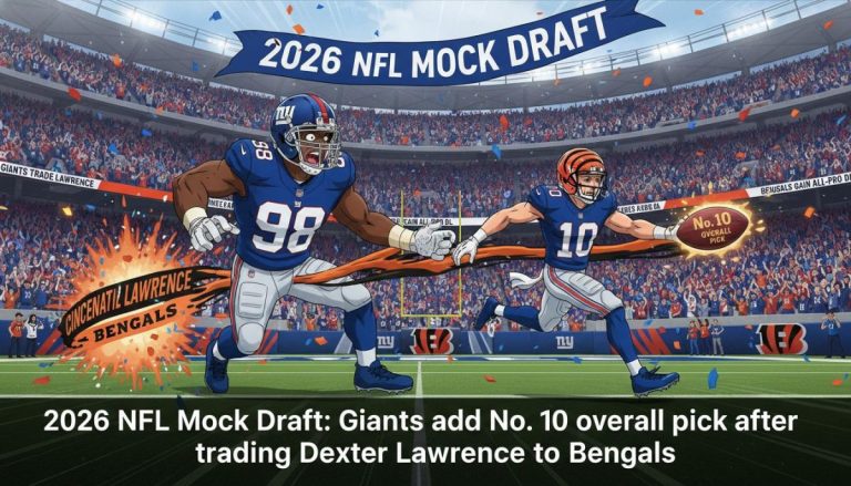 2026 NFL mock draft: Giants add No. 10 overall pick
