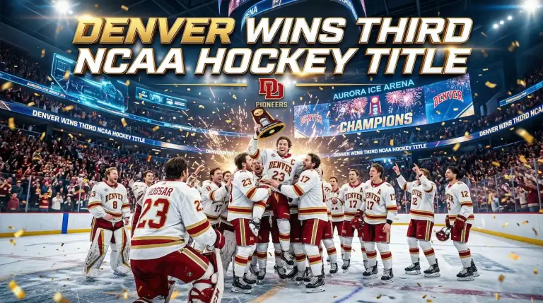 Denver wins third NCAA hockey title