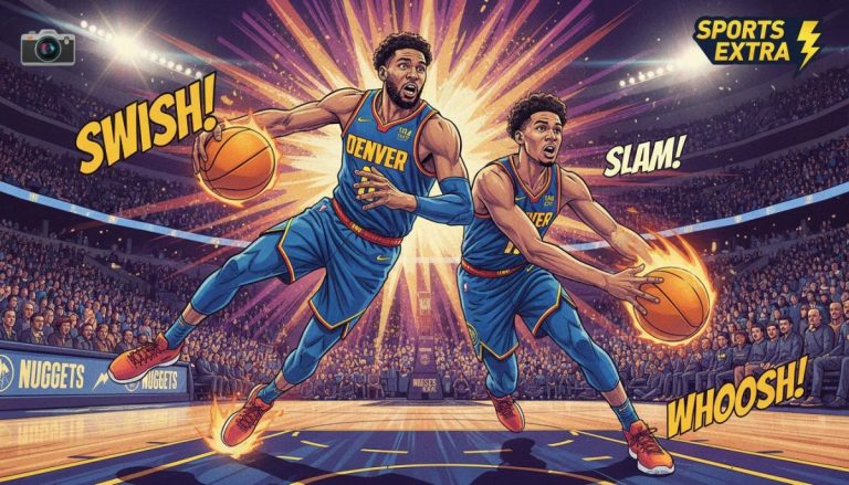 Aaron Gordon and Peyton Watson were off to the side