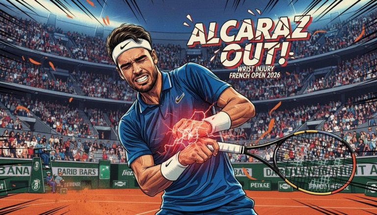 Alcaraz Out: Wrist Injury Sidelines Champ from 2026 French Open