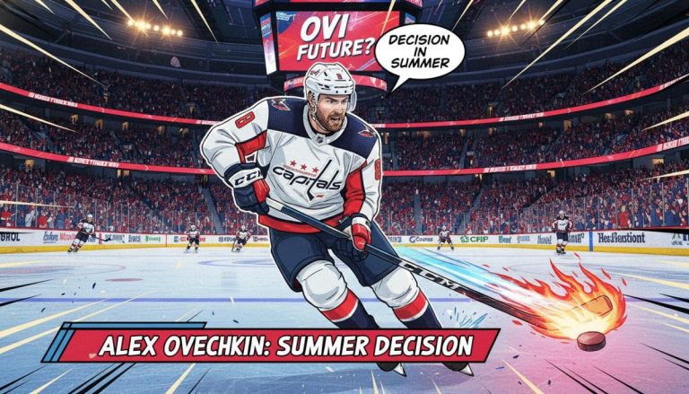 Alex Ovechkin says he will make a decision on his future in the summer