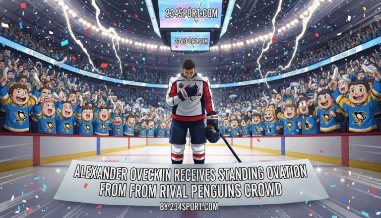 Alexander Ovechkin receives standing ovation from rival Penguins crowd
