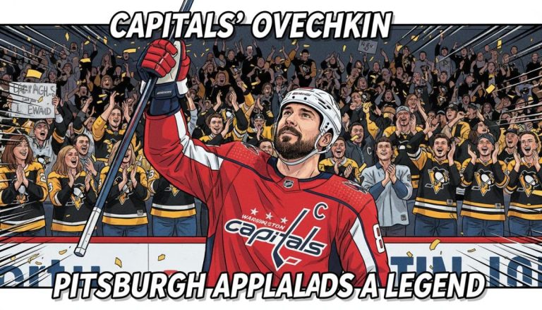 Alexander Ovechkin receives standing ovation from rival Penguins crowd in potential last game in Pittsburgh