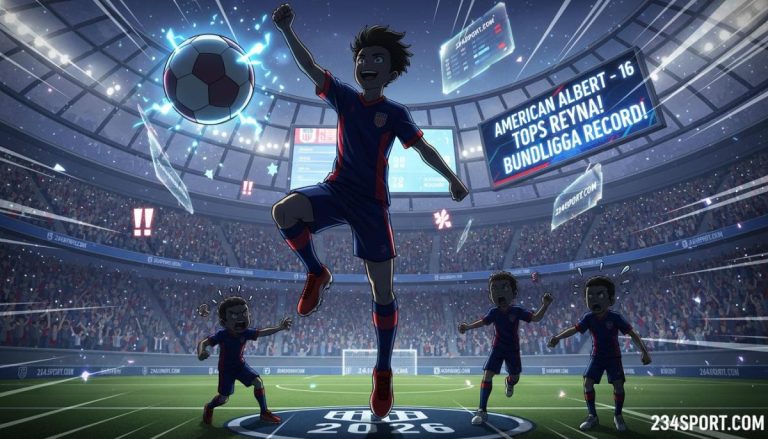 American Albert, 16, tops Reyna Bundesliga mark