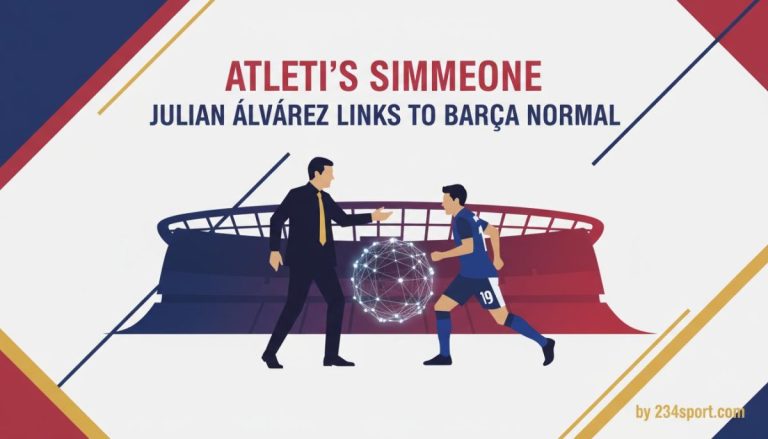 Atleti's Simeone: Julian Álvarez links to Barça normal