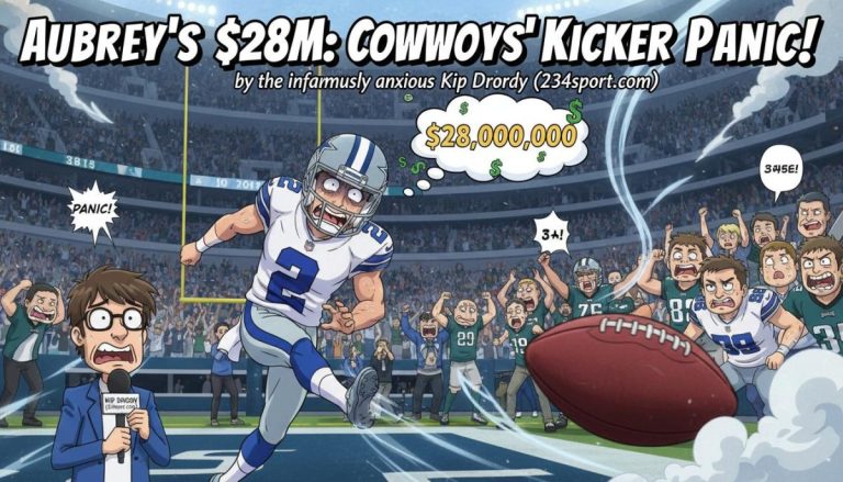 Aubrey's $28M: Cowboys' Kicker Panic!
