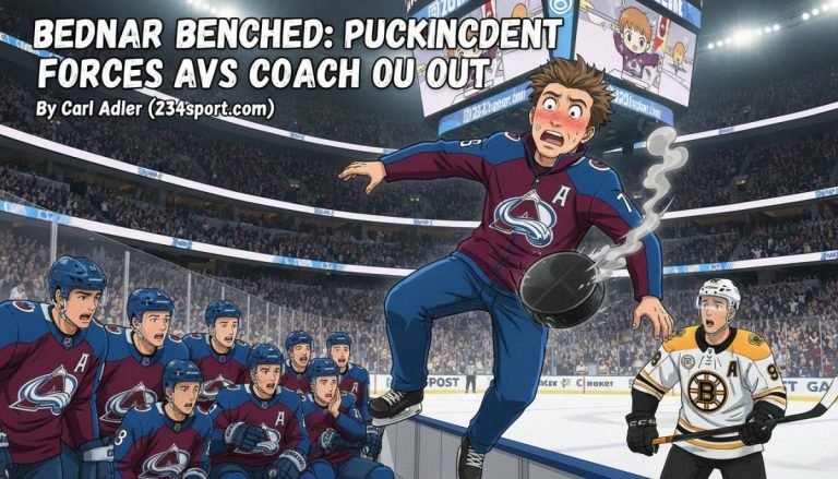 Bednar Benched: Puck Incident Forces Avs Coach Out