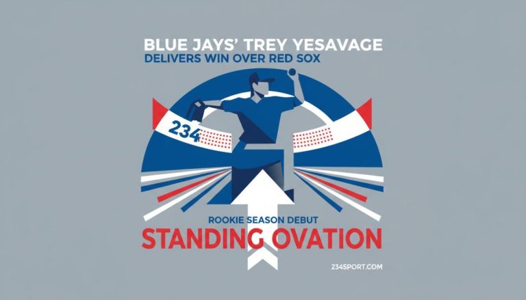 Blue Jays' Trey Yesavage delivers win over Red Sox in first start of rookie season, receives standing ovation