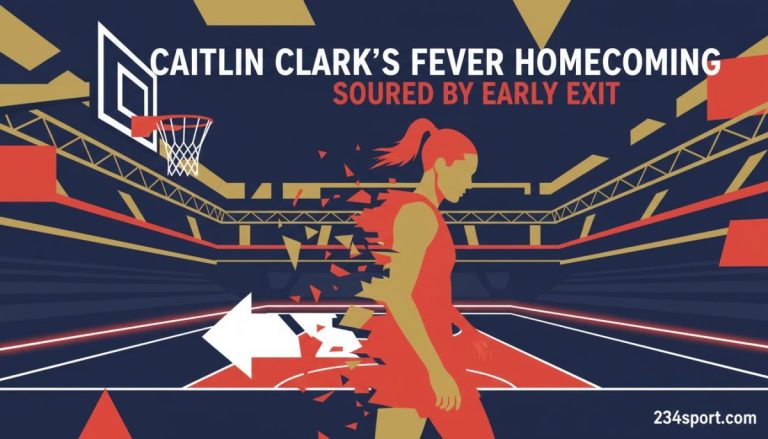 Caitlin Clark's Fever homecoming soured by early exit