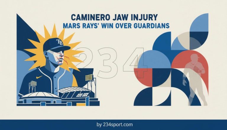 Caminero Jaw Injury Mars Rays' Win Over Guardians