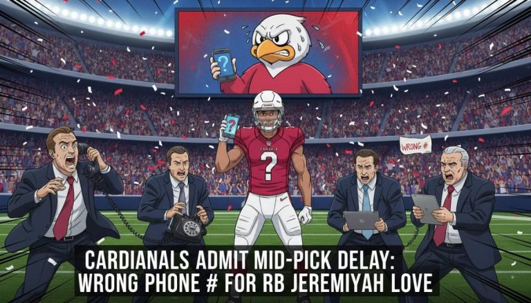Cardinals admit mid-pick delay in drafting Jeremiyah Love at No. 3 was because they had wrong phone number for RB