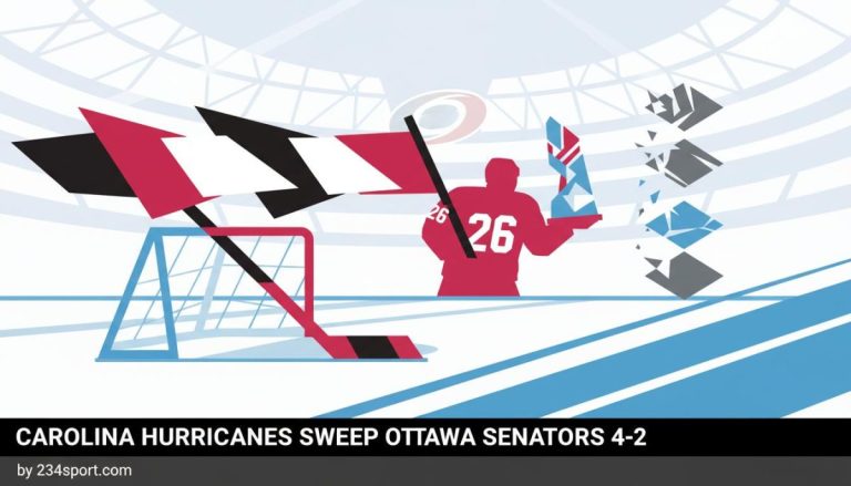 Carolina Hurricanes sweep Ottawa Senators in NHL playoffs with 4-2 win