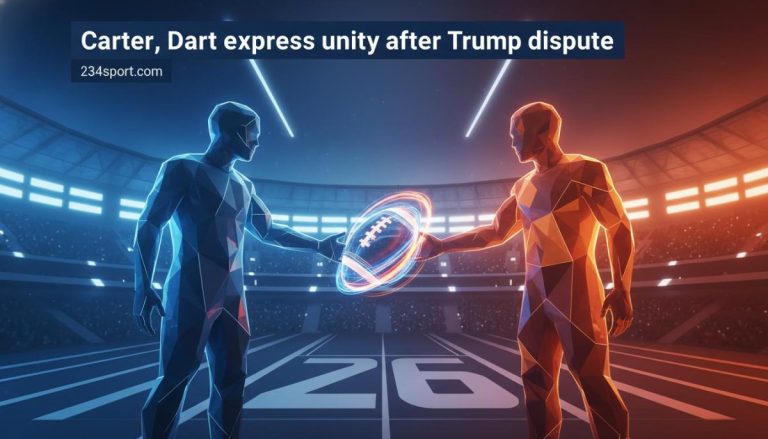Carter, Dart express unity after Trump dispute
