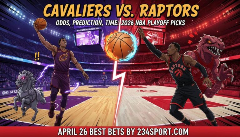 Cavaliers vs. Raptors odds, prediction, time: 2026 NBA playoff picks, April 26 best bets