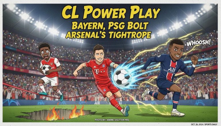 CL Power Play: Bayern, PSG Bolt, Arsenal's Tightrope
