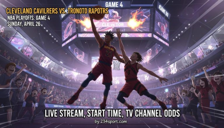 Cleveland Cavaliers vs. Toronto Raptors Game 4 NBA playoffs: Live stream, start time, TV channel, odds for Sunday, April 26
