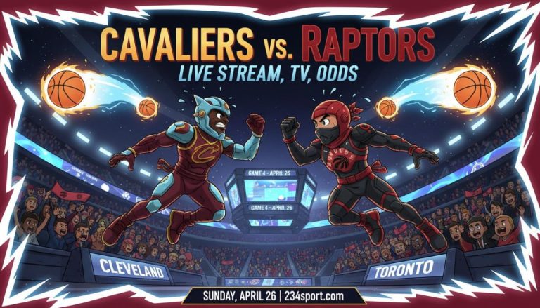 Cleveland Cavaliers vs. Toronto Raptors Game 4 NBA playoffs: Live stream, start time, TV channel, odds for Sunday, April 26