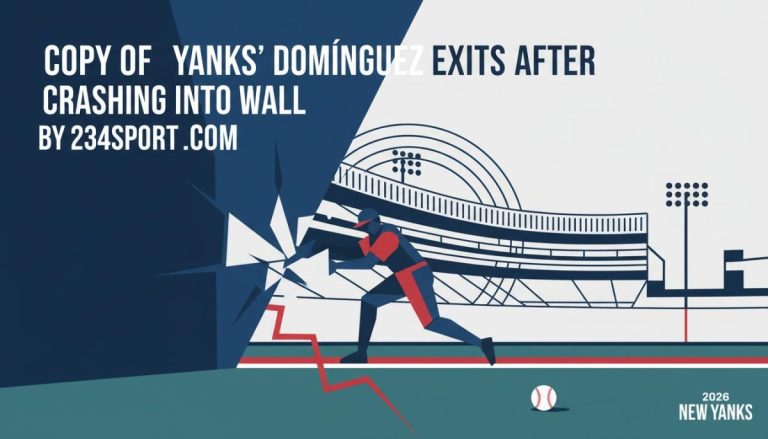 Copy of Yanks' Domínguez exits after crashing into wall
