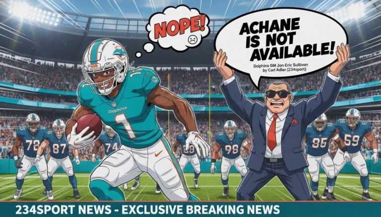 RB De'Von Achane 'is not available for trade'