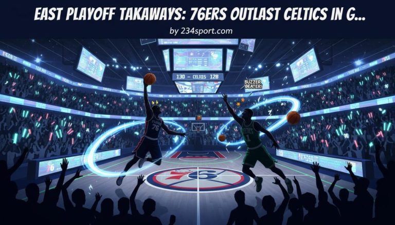 East playoff takeaways: 76ers outlast Celtics