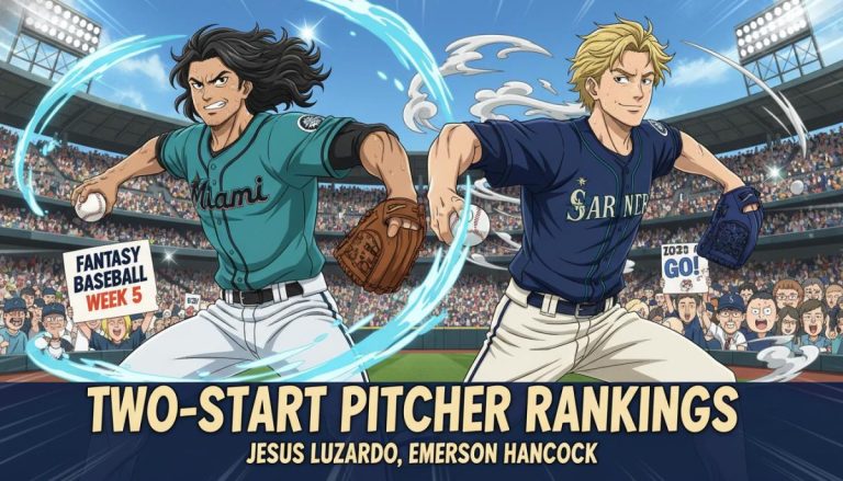 Fantasy Baseball Week 5 Preview: Two-start pitcher rankings highlight Jesus Luzardo, Emerson Hancock