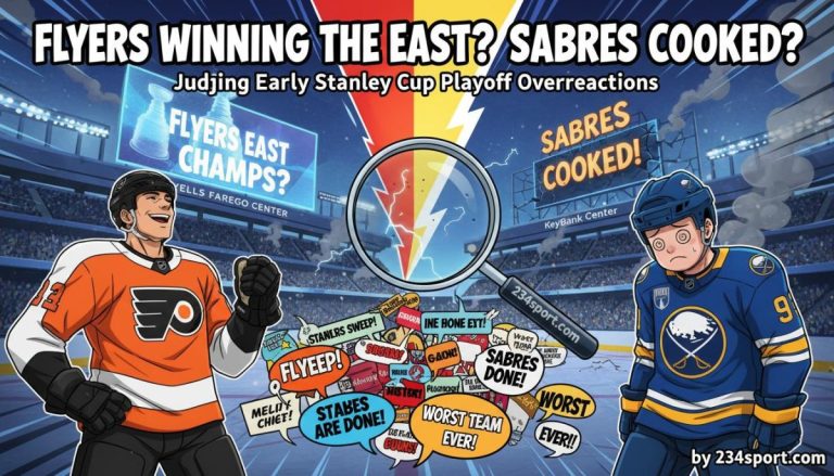 Flyers winning the East? Sabres cooked? Judging early Stanley Cup playoff overreactions