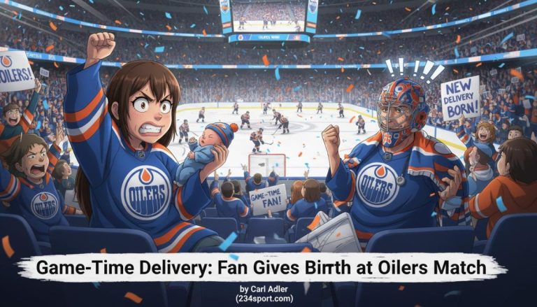Game-Time Delivery: Fan Gives Birth at Oilers Match