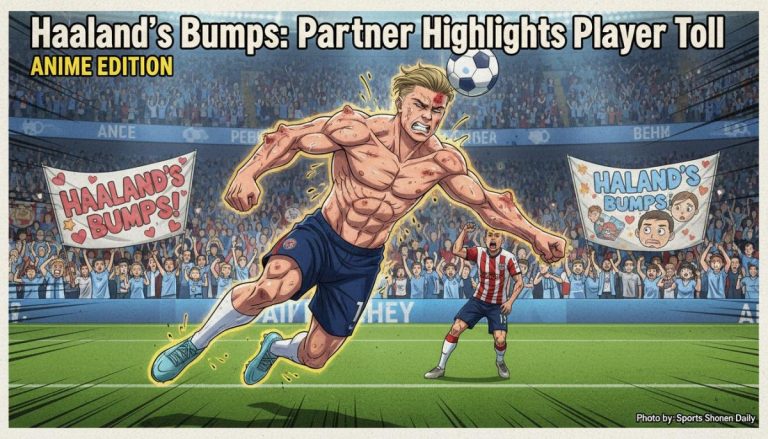 Haaland's Bumps: Partner Highlights Player Toll