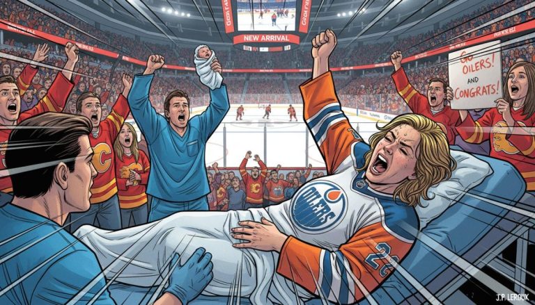Rogers Place Welcomes Newest Oilers Fan Amidst Game