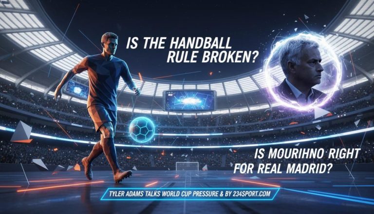 Handball Rule Fiasco? Adams' WC Views; Mourinho's Madrid Return?