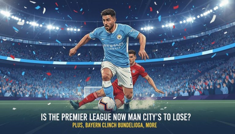 Is the Premier League now Man City's to lose? Plus, Bayern clinch Bundesliga, more