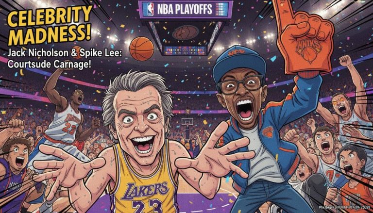 Jack Nicholson and Spike Lee just some of the Celebrity sightings at NBA playoffs games