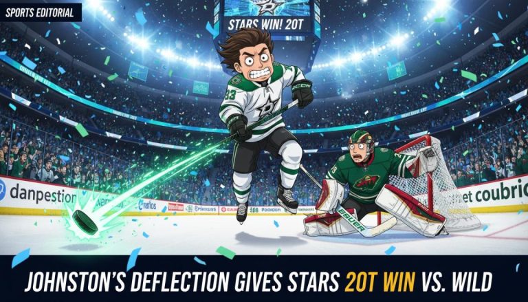 Johnston's OT Deflection: Stars Edge Wild in Thriller