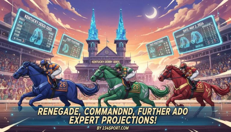 Kentucky Derby 2026 odds, post positions, date: Renegade, Commandment, Further Ado expert projections revealed