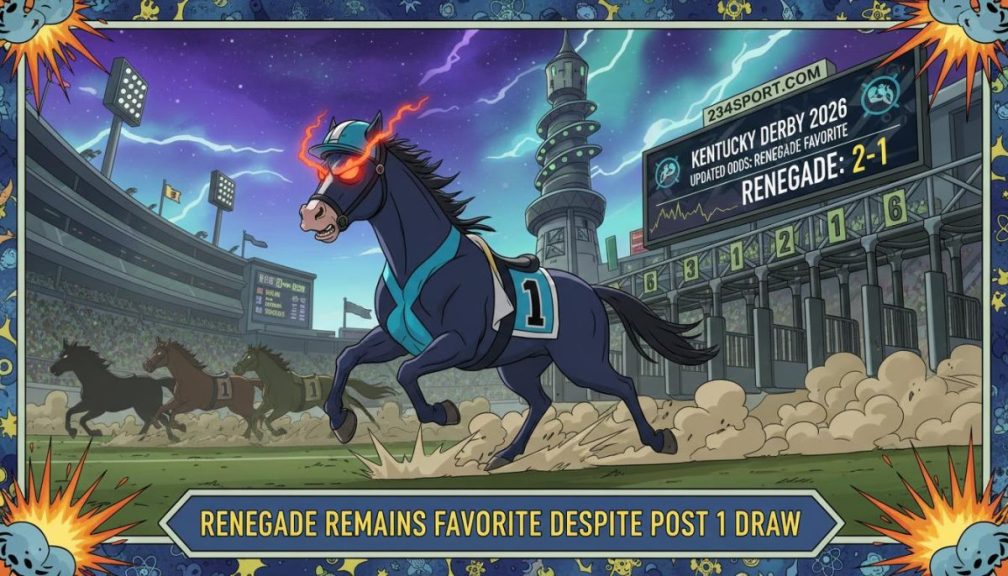 Renegade Favored for Derby, Despite Rail Draw