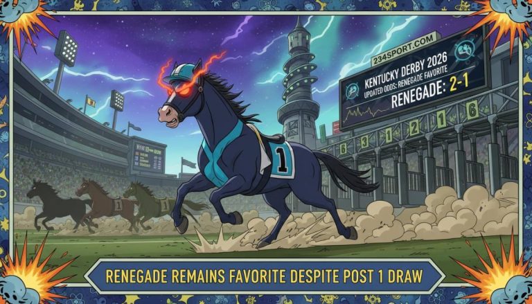 Renegade Favored for Derby, Despite Rail Draw