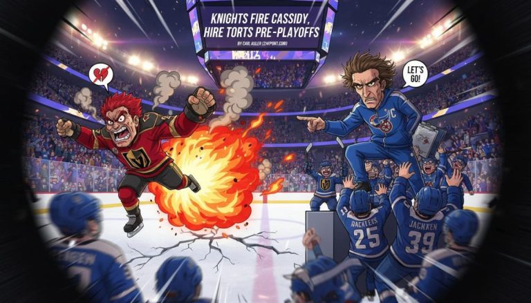 Knights Fire Cassidy, Hire Torts Pre-Playoffs