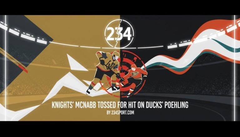 Knights' McNabb tossed for hit on Ducks' Poehling