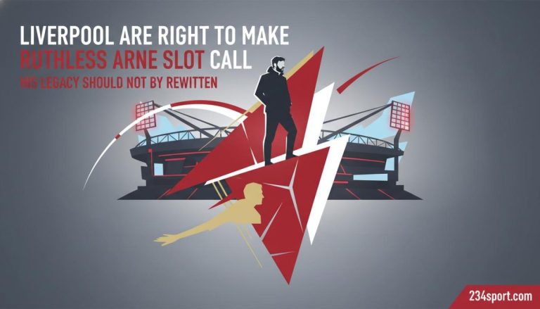 Liverpool are right to make ruthless Arne Slot call but his legacy should not be rewritten