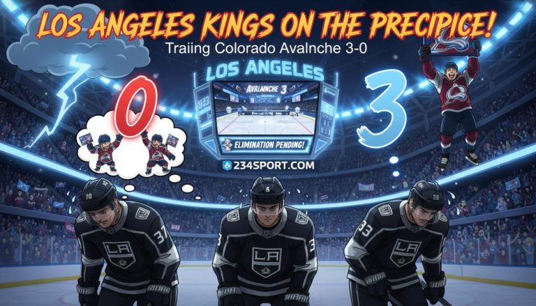 Los Angeles Kings find themselves on the precipice of elimination, trailing the formidable Colorado Avalanche 3-0 in the series