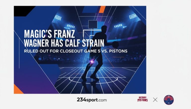 Magic's Franz Wagner has calf strain, ruled out for closeout Game 5 vs. Pistons