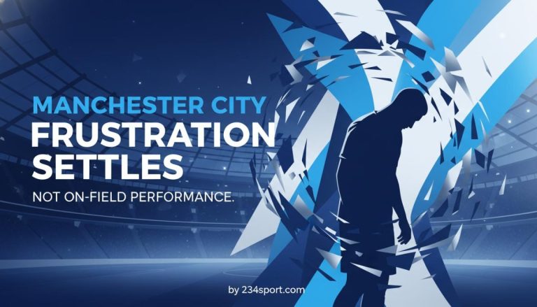 Manchester City suggest a palpable sense of frustration has settled over the club, not due to on-field performance