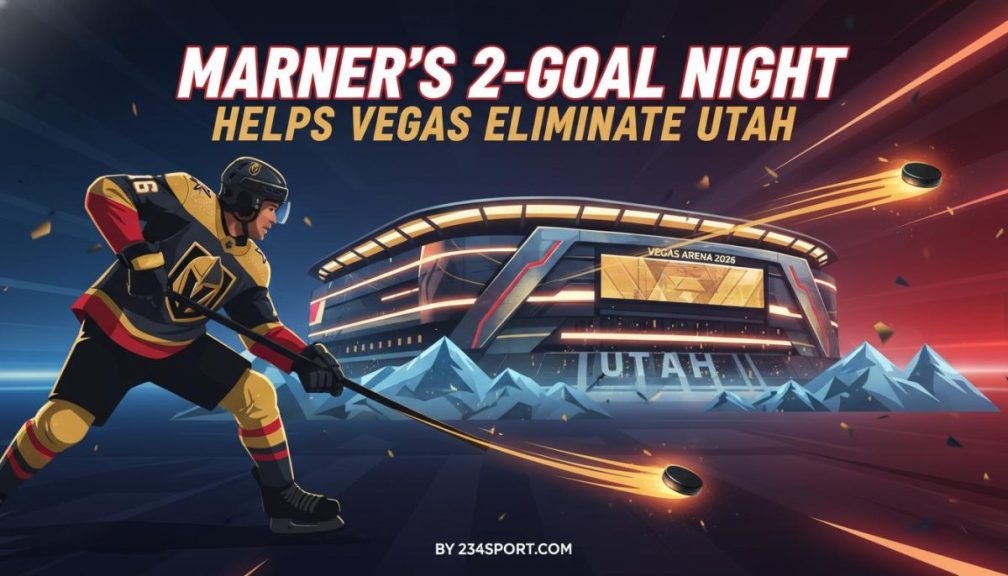 Marner's Brace Propels Vegas Over Utah