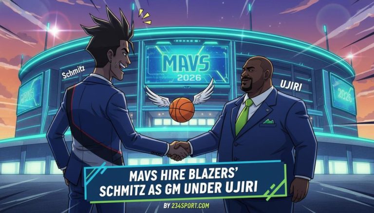Mavs hire Blazers' Schmitz as GM under Ujiri