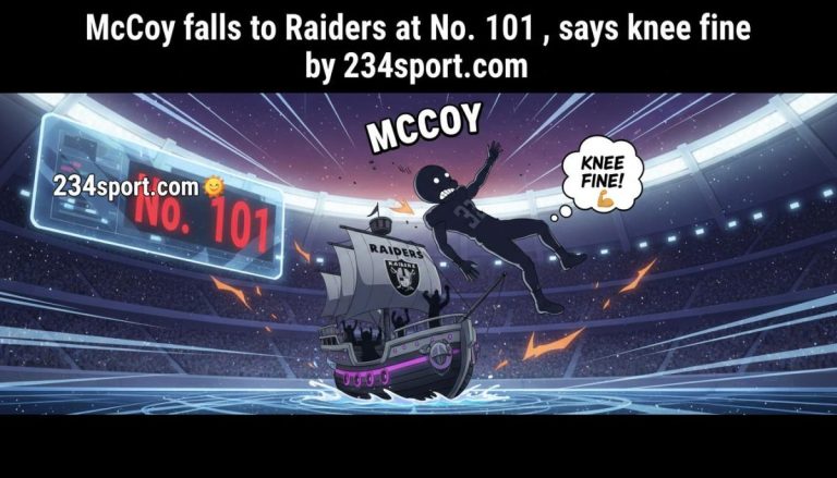 McCoy falls to Raiders at No. 101, says knee fine