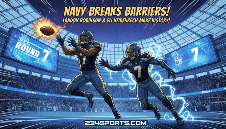Navy products Landon Robinson, Eli Heidenreich make NFL Draft history as 7th-round selections