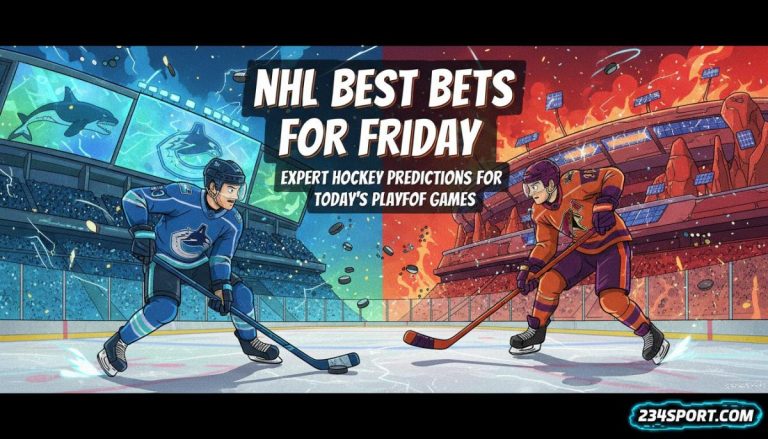 NHL Friday Playoff Picks: Expert Data-Driven Best Bets